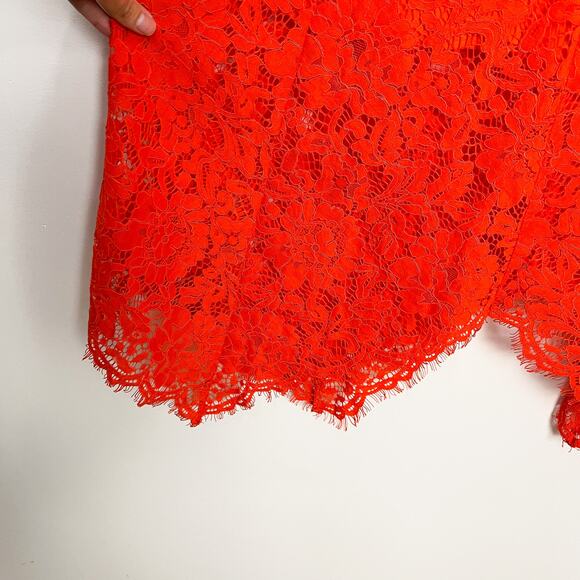 NWT Lulus One Wish Orange Lace Sleeveless Midi Dress Size Extra Large - Picture 5 of 12
